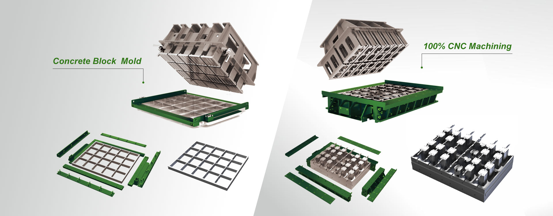 Kina Cement Betong Murstein Mold Factory
