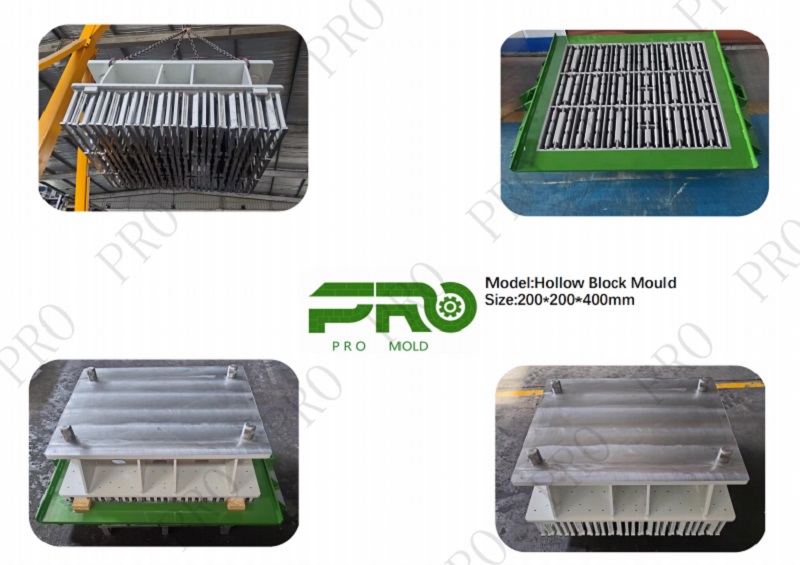 PRO MOLD High-End hulblokkformer levert med suksess til Saudi-Arabia for POYATOS mursteinsmaskiner